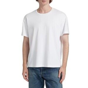 MONFRERE Shirt Mens XL White Pullover Crew Short Sleeve Relaxed Fit DANN $98